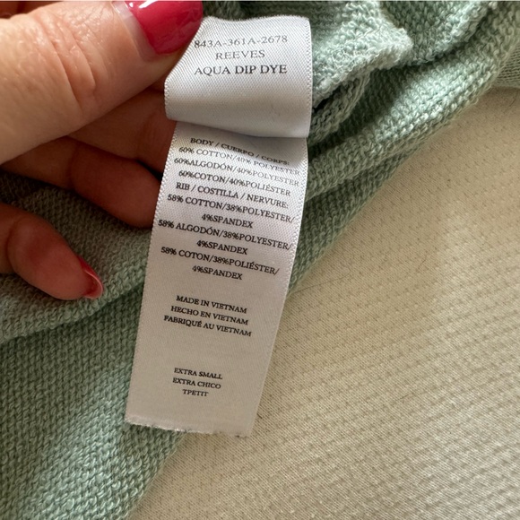 Rails Reeves Sweatshirt - Aqua Dip Dye - Picture 12 of 12